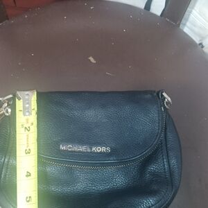 Michael Kors Black Leather Crossbody Bag